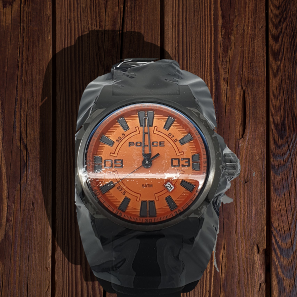 Police - Black 'Jersey' Analogue Leather Strap Watch PL.94202AEU/17