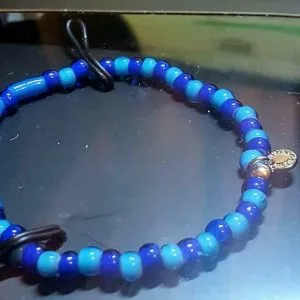 TATEOSSIAN Blue & Silver Bead Bracelet RRP £145 1