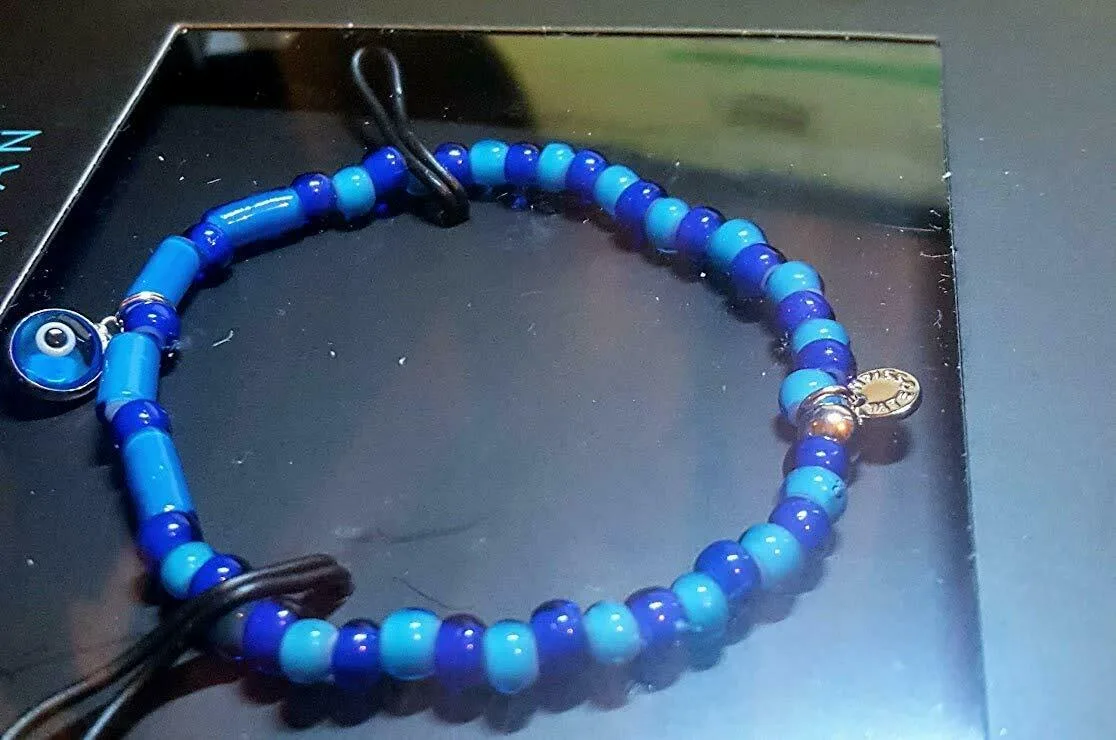 TATEOSSIAN Blue & Silver Bead Bracelet RRP £145 1 TATEOSSIAN Blue & Silver Bead Bracelet RRP £145 1