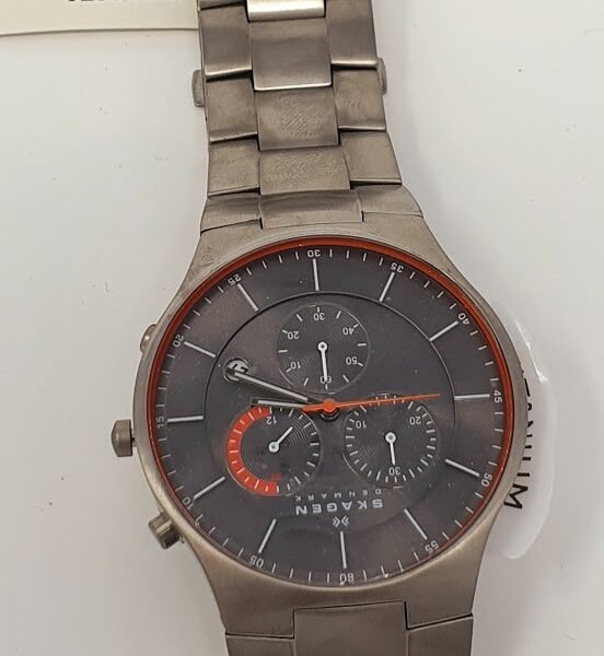 SKAGEN Balder Mens Watch Grey Dial and Grey Titanium Bracelet SKW6076
