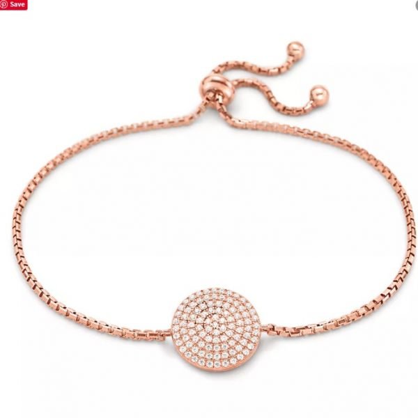 Folli Follie Ladies' Rose Gold Plated Adjustable Bracelet 50103837