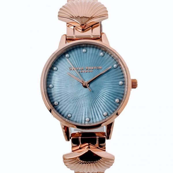Olivia Burton OB16US16 Mermaid Watch Rose Gold & Navy Mother Of Pearl
