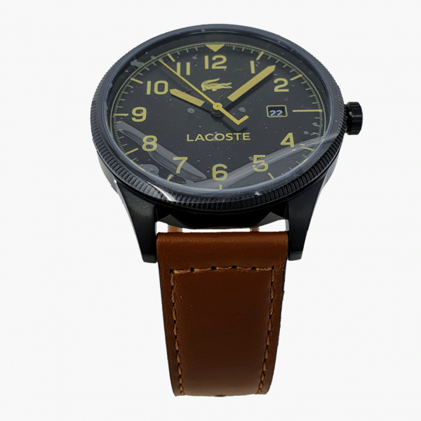 Lacoste Mens Analogue Classic Quartz Watch with Leather Strap 2011021