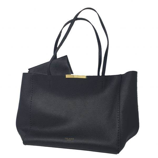 Ted Baker CLARKIA Soft leather shopper bag Black