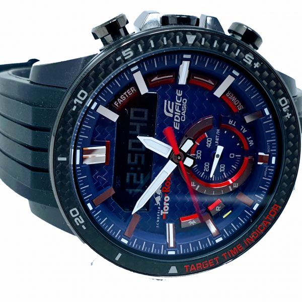 Casio Mens Classic Solar Powered Watch with Resin Strap ECB-800TR-2AER