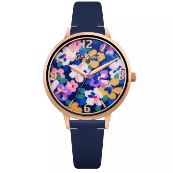 Cath Kidston Ladies Navy Analogue Strap Watch SCKL082U