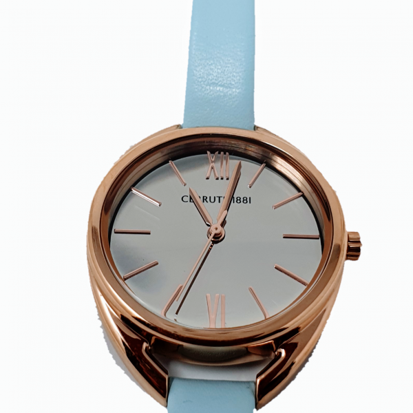 CERRUTI 1881 Sky Blue Leather Elice Analogue Watch - CRM19311