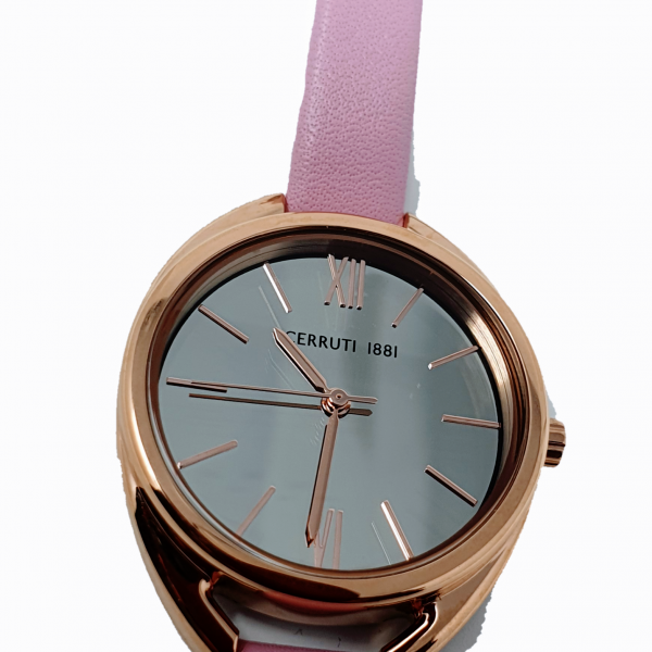 CERRUTI 1881 Pink Leather Elice Analogue Watch CRM19313