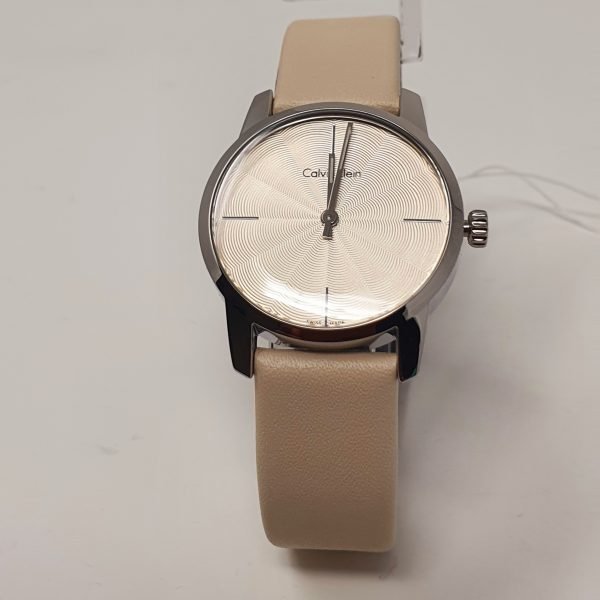 CALVIN KLEIN City Quartz Beige Dial Ladies Watch K2G231XH
