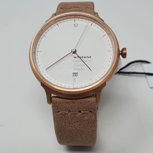 Mondaine Helvetica Light, Brown Leather Unisex Watch MH1.L2211.LG