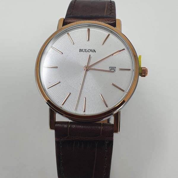 Dress Series White Dial Brown Leather Men's Watch 98H51