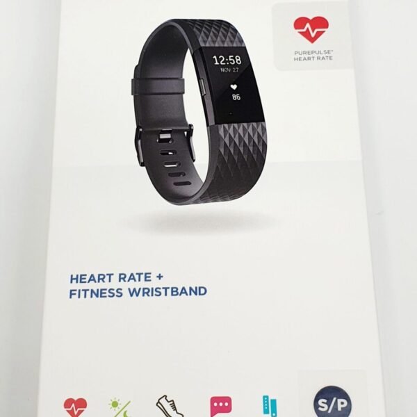 Fitbit Charge 2 Heart Rate + Fitness Wristband, Special Edition, Gunmetal, Small