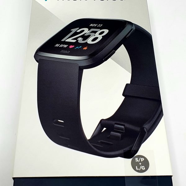 Fitbit Versa Health & Fitness Smartwatch with Heart Rate, Music & Swim Tracking, Black
