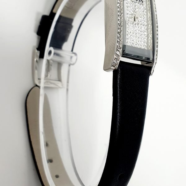 Hugo Boss Womens Cocktail Quartz Black Band Silver Dial 1502389