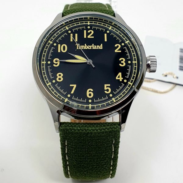 Timberland Green woven leather strap Watch 15907j