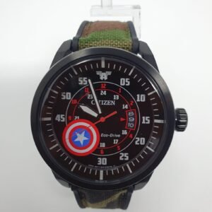 Citizen Marvel Captain America camouflage Strap Watch AW1367-05W