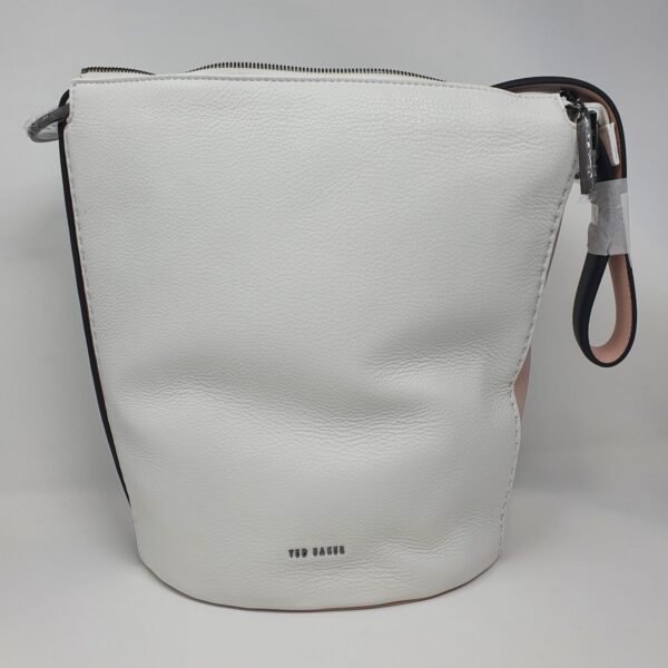 Ted Baker Endora Leather Bucket Shoulder Bag, White