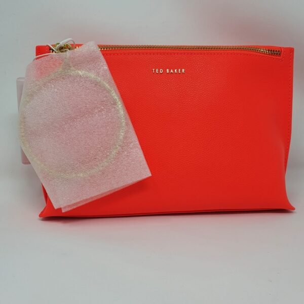 Ted Baker Women's Ingaah Textured Ring Bracelet Clutch - Neon Orange