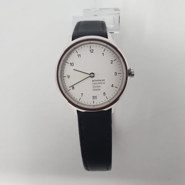 Mondaine Helvetica Black Leather Strap Ladies Watch MH1.R1210.LB