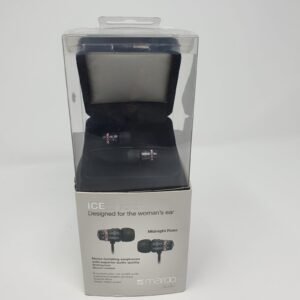 Maroo ICE Collection - Earphones with Pink Crystals - Black…