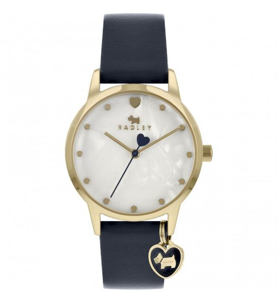 Radley RY21086A Gold Plated Blue Strap Ladies Quartz Watch 31mm