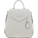 Micheal Kors Optic White Quilted Blakely Backpack 30S9SZLB21