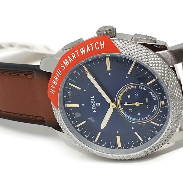 Fossil Mens Analogue Connected Wrist Watch with Leather Strap FTW1162
