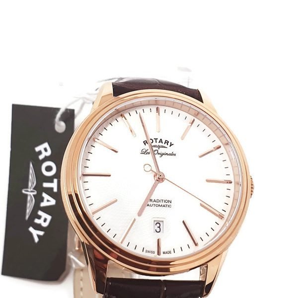 Rotary Les Originales Automatic Rose Gold Plated Watch GS90164/02