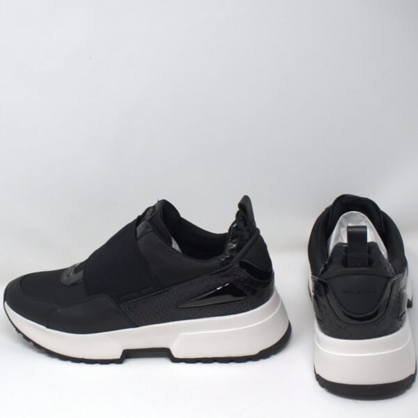 MICHAEL KORS 43T9CSFP1D Cosmo Canvas Leather Black Women's Sneakers UK size 9