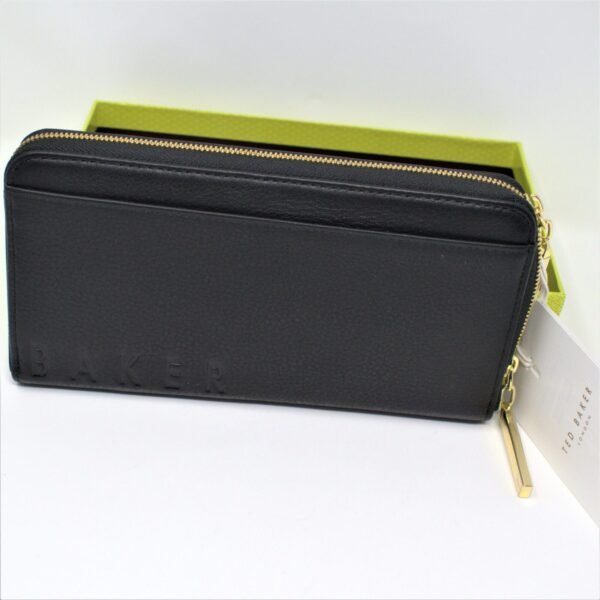 TED BAKER ELIIEY Branded leather matinee purse Wallet black
