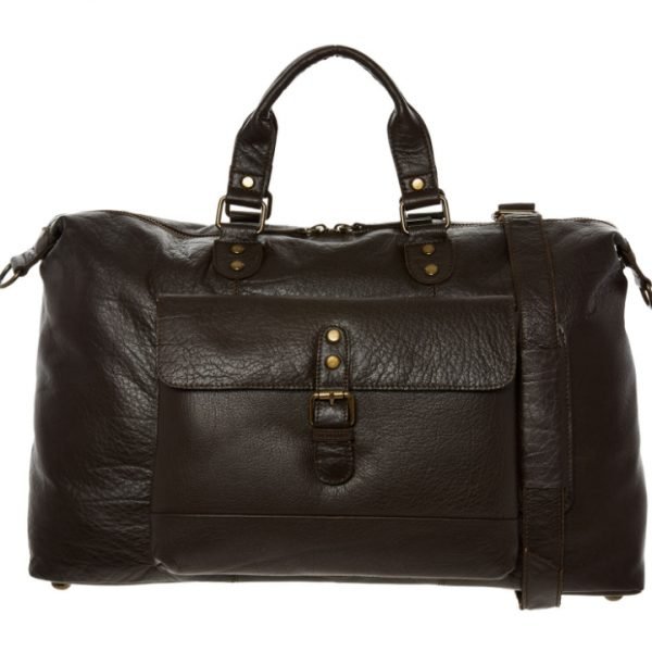 ASHWOOD Large Leather Vintage Weekender Travel Bag Brown 1337