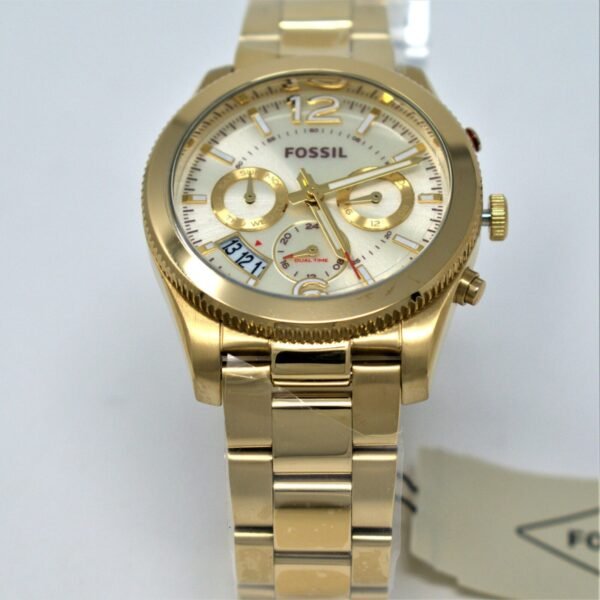 Fossil Perfect Boyfriend Gold Dial Ladies Watch ES3884