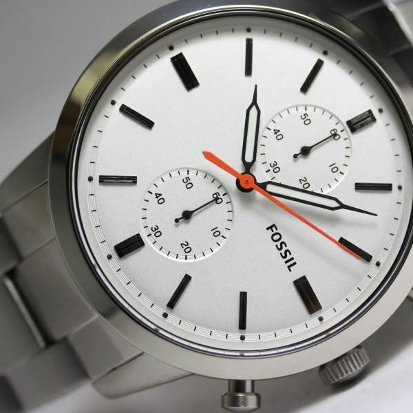 Fossil Mens Quartz Watch Stainless Steel Strap FS5346