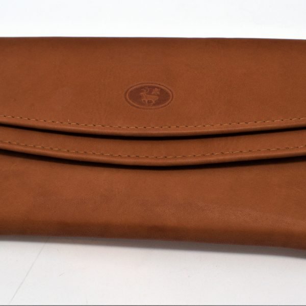 LLOYD BAKER Multi compartmental wallet purse real Brown Leather- Long