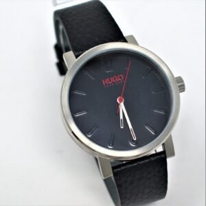 Hugo Boss 1530115 Men's RAISE Leather Strap Watch, Black