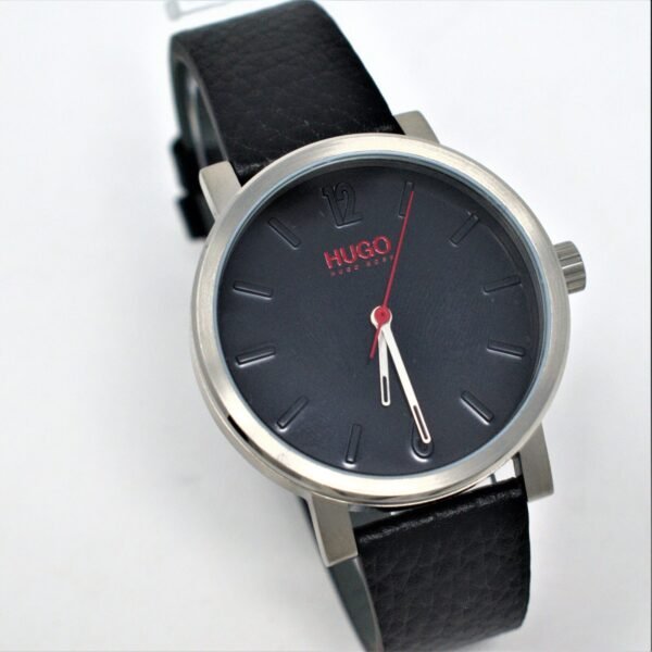 Hugo Boss 1530115 Men's RAISE Leather Strap Watch, Black