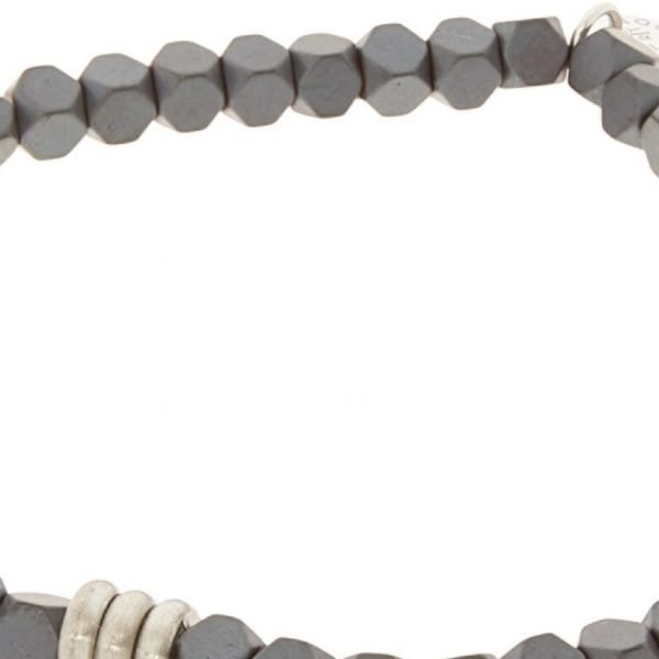 Tateossian Grey Beaded Bracelet BR1601 size 17.5cm