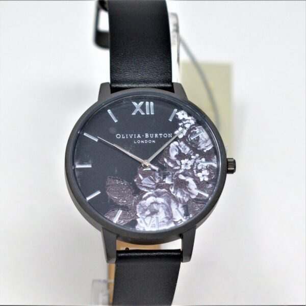 Olivia Burton Shoreditch Fine Art, Black & Gunmetal Watch OB16SHC05