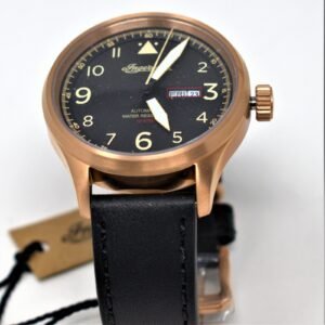 Ingersoll Men's The Bateman Automatic Watch with Black Dial and Black Leather Strap I01803