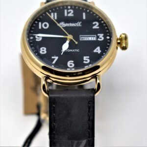 Ingersoll The Trenton Automatic Watch Black Dial and Black Leather Strap I03401