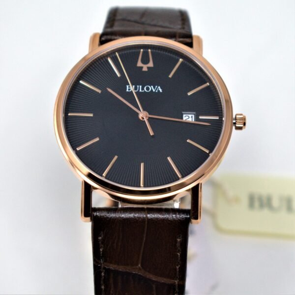 BULOVA MEN’S ROSE GOLD CLASSIC WATCH 97B165