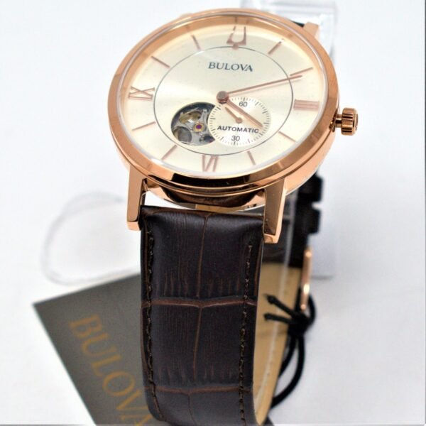 Bulova 97A150 Rose Gold Tone Automatic Wristwatch