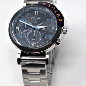 Pulsar Men's WRC Solar Chronograph Bracelet Watch PZ5065X1