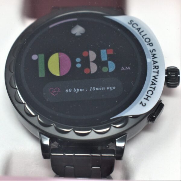 kate spade KST2013 new york raven scallop smartwatch 2 black