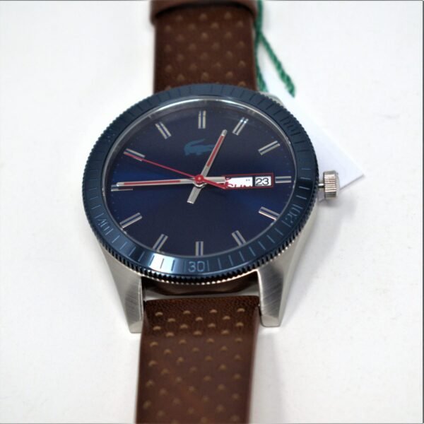 Lacoste Mens Legacy Classic Quartz Watch with Brown Leather Strap 2010981