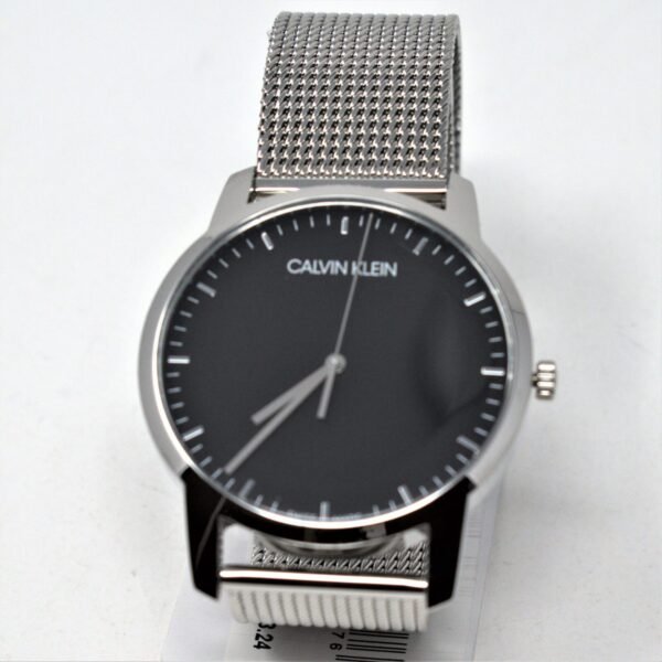 Calvin Klein K2G2G121 Men's City Stainless Steel Mesh Black Dial