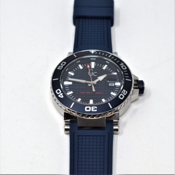 GC Y36003G7 Divercode Blue Silicone Band Steel Case Quartz Watch