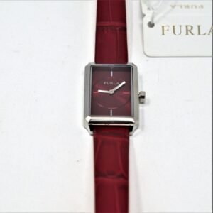 FURLA DIANA R4251104504 RED LEATHER STRAP WOMEN'S WATCH