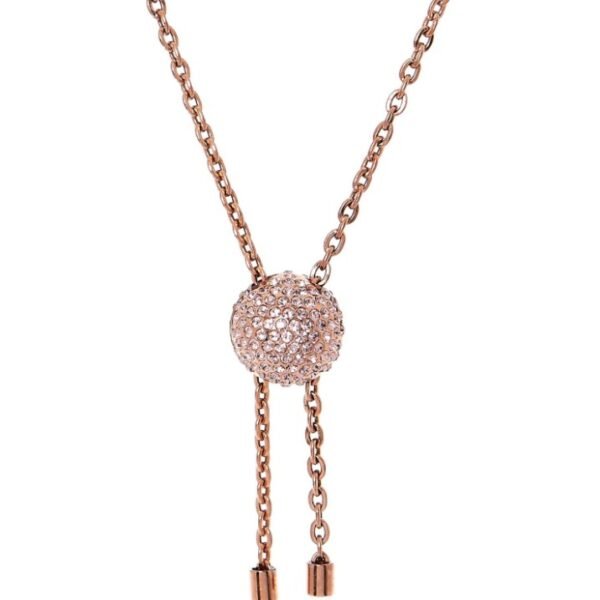 CALVIN KLEIN CRYSTAL SIDE NECKLACE ROSE GOLD KJ5QPN140100