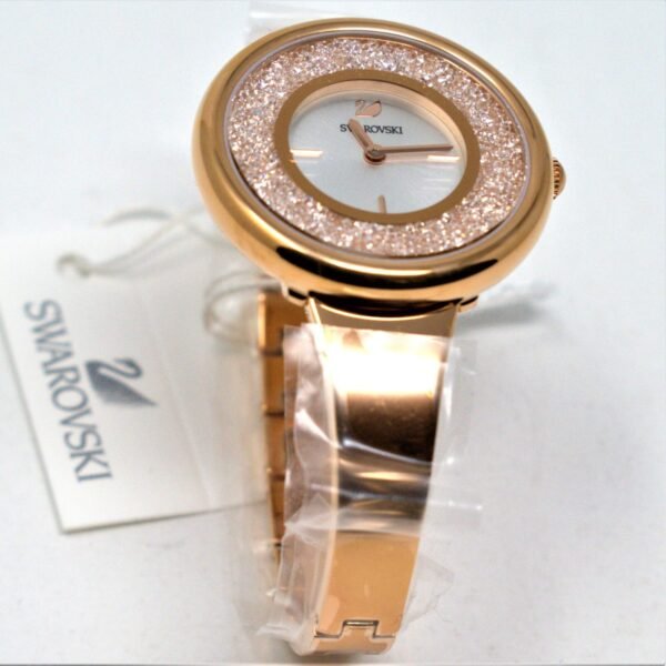 Swarovski Crystalline Pure Rose Gold Tone White Bracelet Watch 5269250